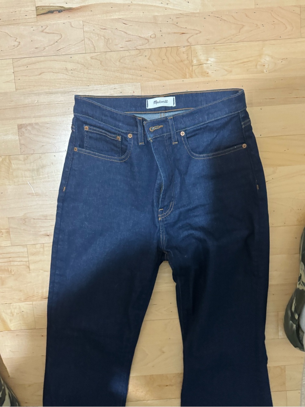 Madewell Dark Blue Flare Jeans - Picture 4 of 12